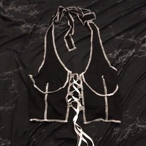 Black and white tank